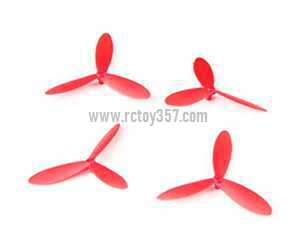RCToy357.com - Cheerson CX-117 RC Quadcopter toy Parts Main blades set[Red]