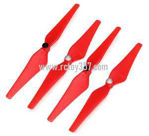 RCToy357.com - XK X380 X380-A X380-B X380-C RC Quadcopter toy Parts main blades propeller pro【Red】 - Click Image to Close
