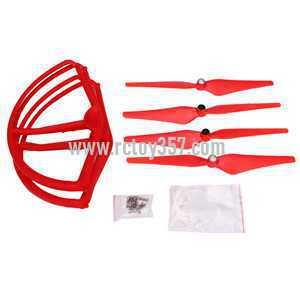 RCToy357.com - Cheerson CX-22 Follow Me 4CH 6-Axis Dual GPS Quadcopter toy Parts main blades set +protection set【Red】