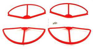 RCToy357.com - XK X380 X380-A X380-B X380-C RC Quadcopter toy Parts protection set【Red】