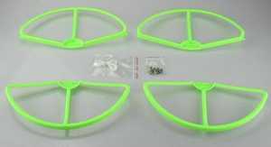 RCToy357.com - XK X380 X380-A X380-B X380-C RC Quadcopter toy Parts protection set【Green】 - Click Image to Close