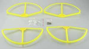RCToy357.com - XK X380 X380-A X380-B X380-C RC Quadcopter toy Parts protection set【Yellow】