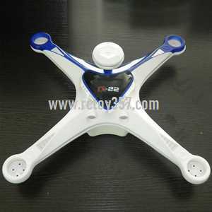 RCToy357.com - Cheerson CX-22 Follow Me 4CH 6-Axis Dual GPS Quadcopter toy Parts body shell cover set(Blue)