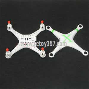 RCToy357.com - Cheerson CX-30 CX-30C CX-30W CX-30W-TW CX-30S RC Quadcopter toy Parts Upper Head set+Lower boar[Green]