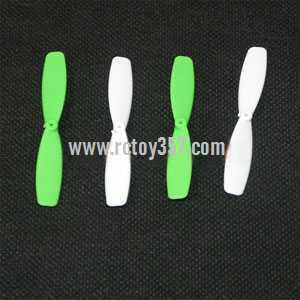RCToy357.com - Cheerson CX-30 CX-30C CX-30W CX-30W-TW CX-30S RC Quadcopter toy Parts Blades set(Green + white)