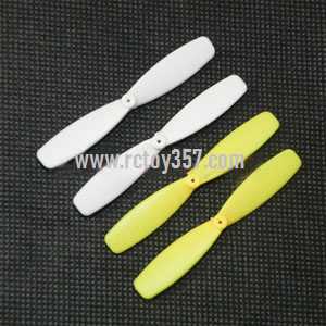RCToy357.com - Cheerson CX-30 CX-30C CX-30W CX-30W-TW CX-30S RC Quadcopter toy Parts Blades set(Yellow + white) - Click Image to Close