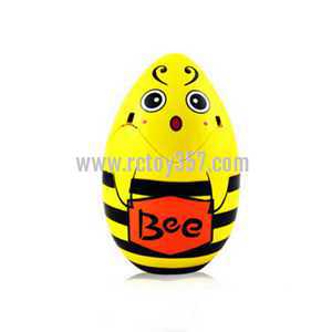 RCToy357.com - Cheerson 6057 Cute Flying Egg toy Parts Egg Shells [Black-White]
