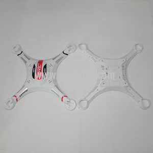 RCToy357.com - DFD F183 JJRC H8C RC Quadcopter toy Parts Upper Head set+Lower board+Battery cover(white)