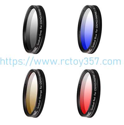(image for) X3 gradient mirror red orange blue gray mirror DJI Inspire 1 Drone spare parts