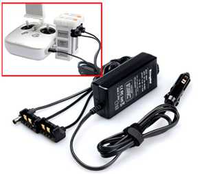 (image for) DJI Phantom 3 Drone toy Parts 1 Charger 2 battery Car Charger kit
