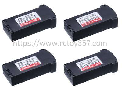 RCToy357.com - 7.4V 1850mAh Battery 4pcs Eachine E520 E520S Spare Parts