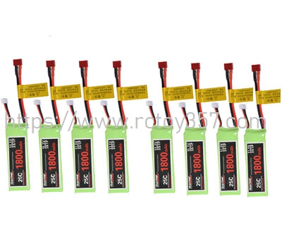 (image for) 11.1V 1800mAh battery 8pcs FeiLun FT012 RC Speedboat Spare Parts