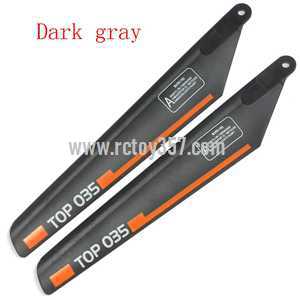 RCToy357.com - Feixuan Fei Lun RC Helicopter FX060 FX060B toy Parts main blades(Dark gray)
