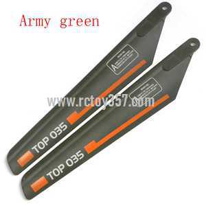 (image for) Feixuan Fei Lun RC Helicopter FX060 FX060B toy Parts main blades(Army green)