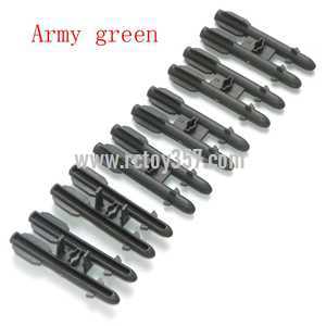 (image for) Feixuan Fei Lun RC Helicopter FX060 FX060B toy Parts Missile（Army green）6pcs