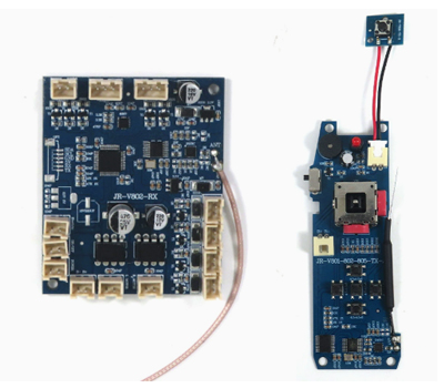 Flytec V802 RC Boat Spare Parts - ship circuit board + remote control circuit board (image for) Flytec V802 RC Boat Spare Parts - ship circuit board + remote control circuit board