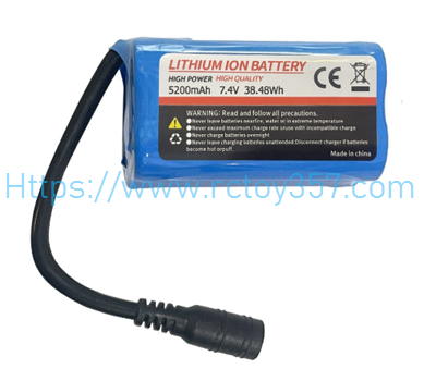 2011-5.009 7.4V 5200mAh battery Flytec V802 PRO RC Boat Spare Parts (image for) 2011-5.009 7.4V 5200mAh battery Flytec V802 PRO RC Boat Spare Parts
