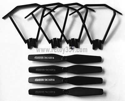 RCToy357.com - FQ777 FQ35 FQ35C FQ35W RC Drone toy Parts Propeller + protective frame