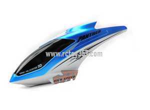 RCToy357.com - FQ777-999/999A toy Parts Head cover\Canopy(blue)