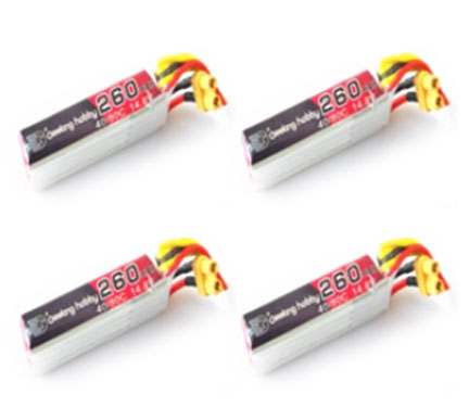 RCToy357.com - 14.8V 260mAh Battery 4pcs GEELANG ANGER 75X V2 whoop spare parts