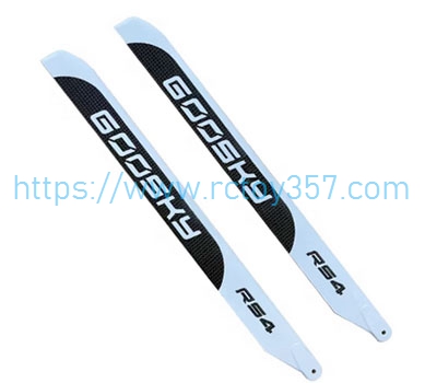 (image for) 390MM carbon fiber main paddle white GOOSKY RS4 RC Helicopter Spare Parts