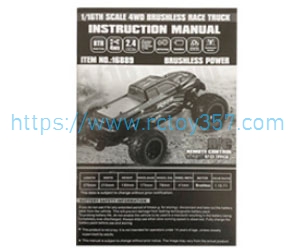 (image for) English instruction manual HBX 16889 16889A RC Car Spare Parts