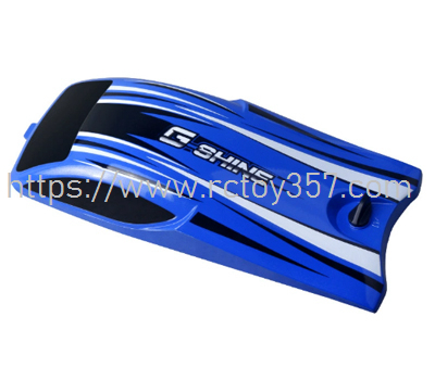 (image for) HJ818-026 Blue Upper Cover Component HONGXUNJIE HJ818 RC speed boat spare parts