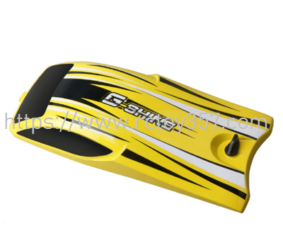 (image for) HJ818-027 Yellow Upper Cover Component HONGXUNJIE HJ818 RC speed boat spare parts