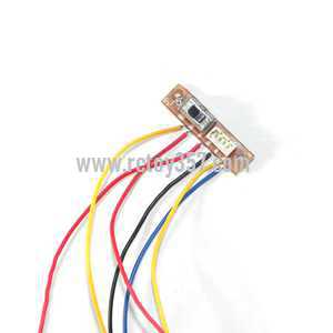 RCToy357.com - HQ898 HQ898B RC with WIFI HD camera 2.4G quadcopter toy Parts ON/OFF switch wire