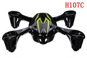 RCToy357.com - Hubsan X4 H107C H107C+ H107D H107D+ H107L Quadcopter toy Parts Upper cover body shell (Black-Green)(H107-a22)