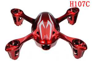 RCToy357.com - Hubsan X4 H107C H107C+ H107D H107D+ H107L Quadcopter toy Parts Upper cover body shell (Red-White)(H107-a21) - Click Image to Close