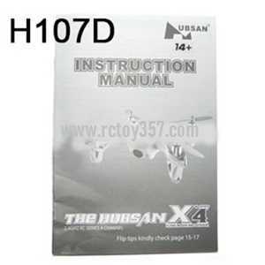 RCToy357.com - Hubsan X4 H107C H107C+ H107D H107D+ H107L Quadcopter toy Parts English manual book(H107D)
