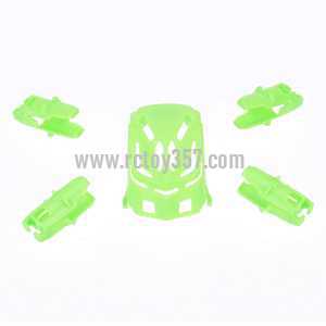 RCToy357.com - Hubsan Nano Q4 H111 RC Quadcopter toy Parts Upper cover + Motor holder[Green]