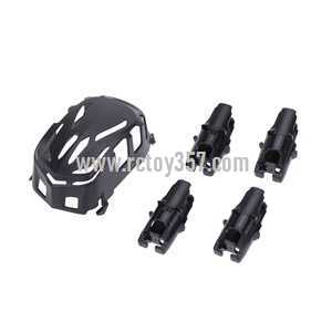 RCToy357.com - Hubsan Nano Q4 H111 RC Quadcopter toy Parts Upper cover + Motor holder[Blace]