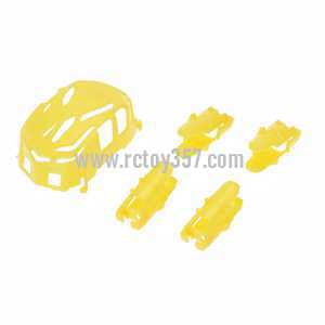 RCToy357.com - Hubsan Nano Q4 H111 RC Quadcopter toy Parts Upper cover + Motor holder[Yellow]