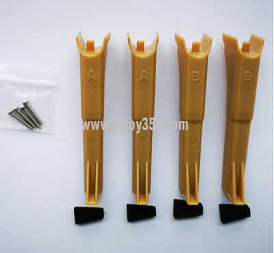 RCToy357.com - Hubsan H501M RC Drone spare parts landing gear Yellow