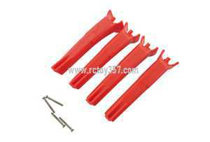 RCToy357.com - Hubsan X4 H502E RC Quadcopter toy Parts Undercarriage[Red]