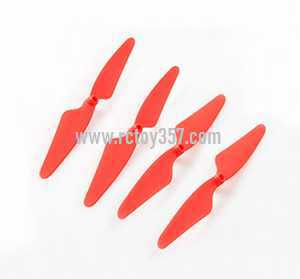 RCToy357.com - Hubsan H507A X4 Star Pro RC Quadcopter toy Parts Main blades[Red] - Click Image to Close
