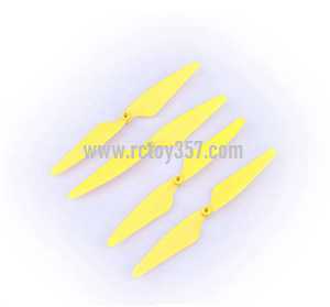 RCToy357.com - Hubsan H507A X4 Star Pro RC Quadcopter toy Parts Main blades[Yellow] - Click Image to Close