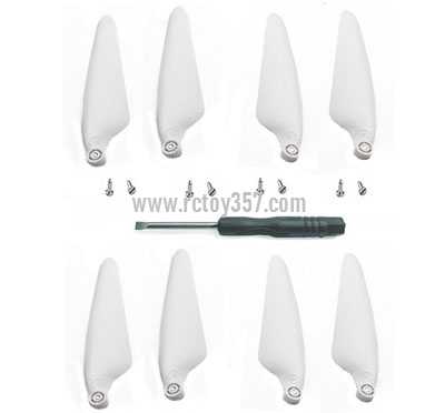 RCToy357.com - Propeller 2 pairs white Hubsan Zino2 Zino 2 RC Drone spare parts - Click Image to Close