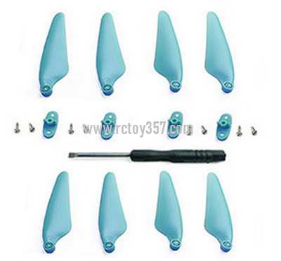 RCToy357.com - Blue 2 pair of propellers Hubsan Zino2 Zino 2 RC Drone spare parts
