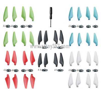 RCToy357.com - (5 colors) 2 pairs of propellers Hubsan Zino2+ Zino 2 Plus RC Drone spare parts