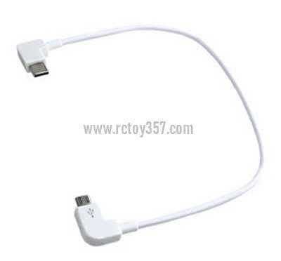 RCToy357.com - Type C Remote control mobile phone extension cable Hubsan Zino2+ Zino 2 Plus RC Drone spare parts
