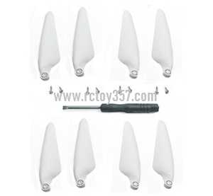 RCToy357.com - Propeller white Hubsan Zino Pro RC Drone spare parts