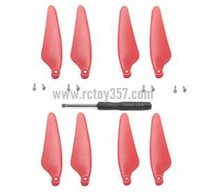 RCToy357.com - Propeller red Hubsan Zino Pro RC Drone spare parts