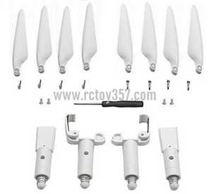 RCToy357.com - Propeller + heightening spring tripod White Hubsan Zino Pro RC Drone spare parts