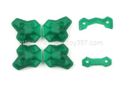 RCToy357.com - Iflight Nazgul Evoque F5X F5D spare parts Foot pad + front and rear insurance set Green/Pink/Yellow/Dark green/Blue