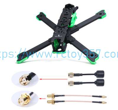 RCToy357.com - XL5 rack DJI image transmission version+Adapter cable+antenna Iflight Titan XL5/XL5 HD RC Drone spare parts