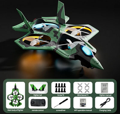 RCToy357.com - JJRC H119 Airplane EPP Fixed Wing 2.4G WiFi With 8K HD Dual Camera Altitude Hold ModeVariable Speed Training Educational RC Drone