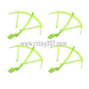 RCToy357.com - JJRC H26 RC Quadcopter toy Parts Protection frame set (Green) without LED lights - Click Image to Close